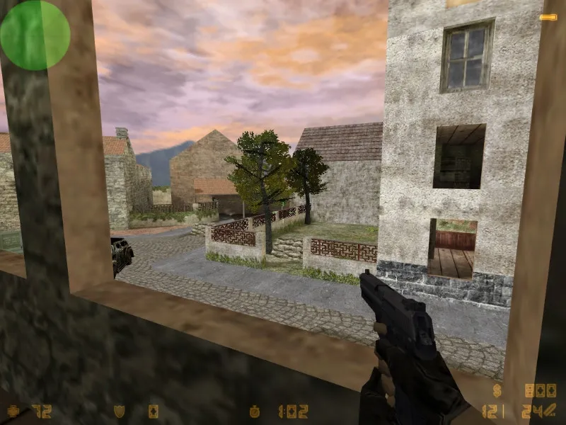 Карта de_carentan для CS 1.6: тактики за CT и T, точки контроля, оптимизация wpoly/epoly, .nav для ботов — скриншот 14