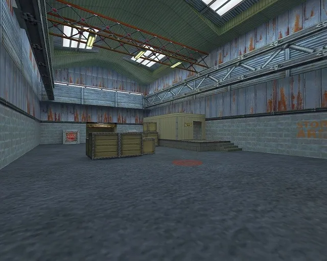 Скачать Карта de_nuke_a_only для CS 1.6: обзор и тактики - Скриншот