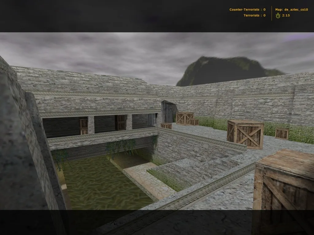 Скачать de_aztec_cs10 для CS 1.6: карта, баланс сторон, тактики, .nav и оптимизация wpoly/epoly - Скриншот