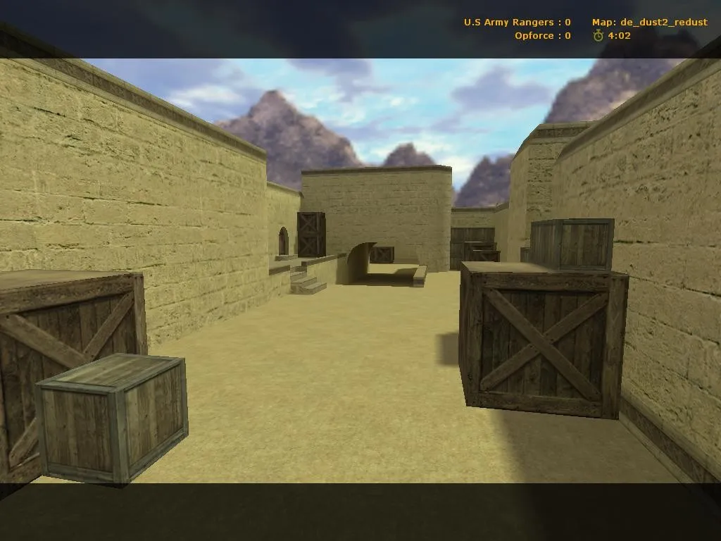 Скачать Карта de_dust2_redust для CS 1.6: баланс сторон, точки, .nav для ботов и оптимизация - Скриншот
