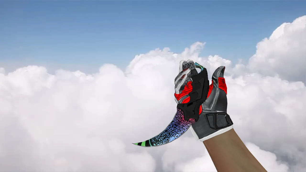 Скачать Модель ножа v_ karambit «Superfurry» (CS 1.6): p_ и w_ модели, звуки, анимация осмотра - Скриншот