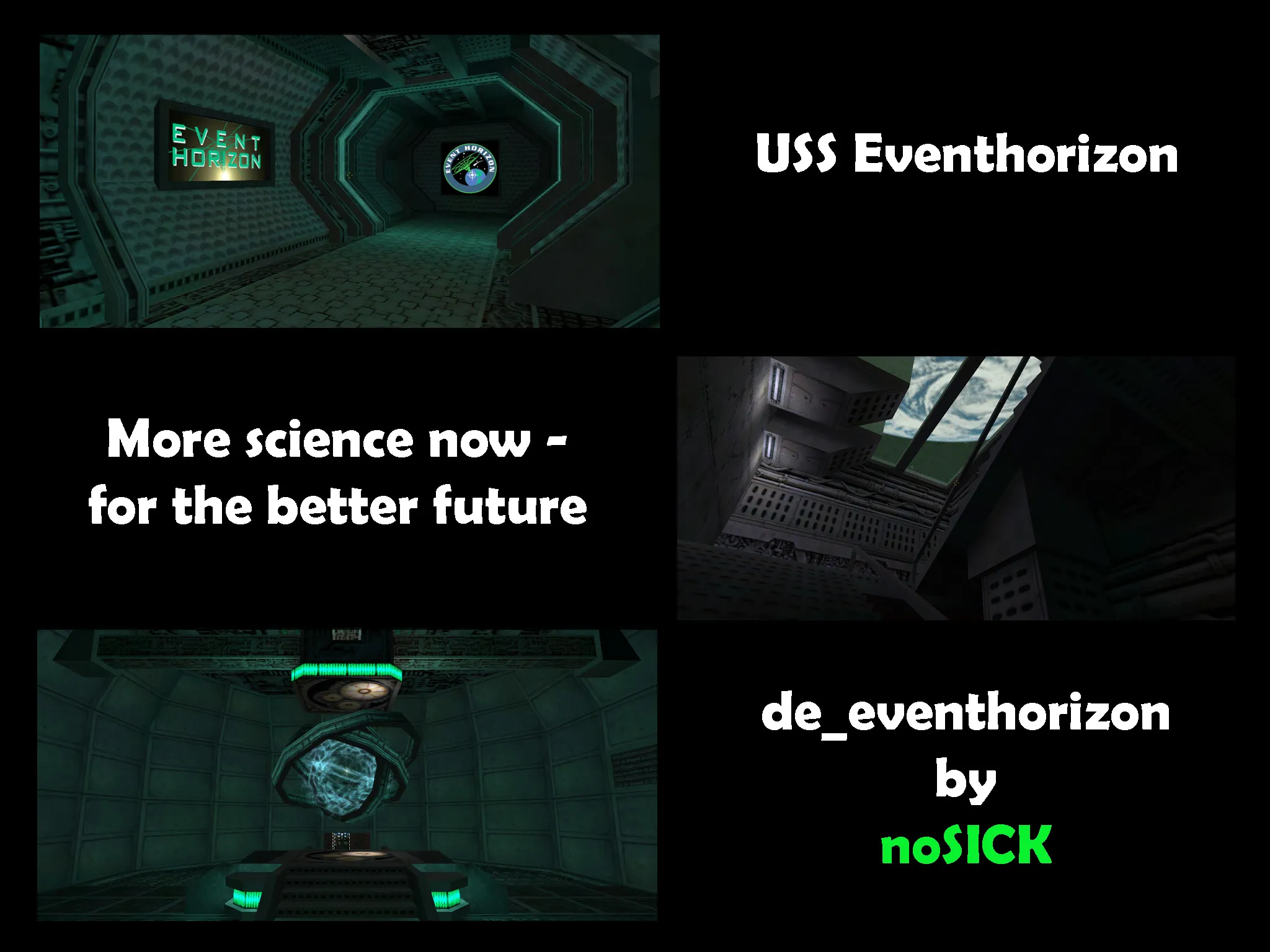 Скачать de_eventhorizon для CS 1.6: тактика сторон, .nav для ботов, оптимизация wpoly/epoly и баланс спавнов - Скриншот