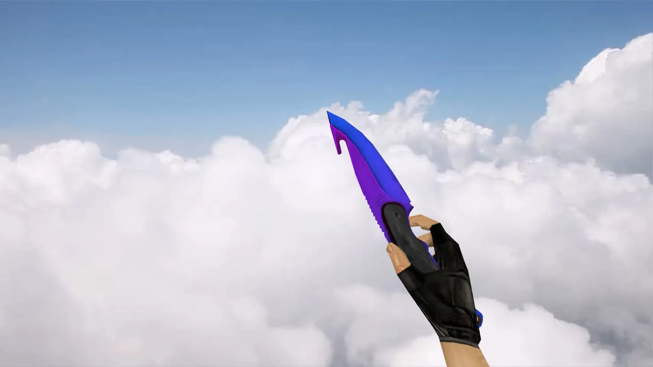 Скачать Модель «Gut Knife Redux» v_knife для CS 1.6: анимация осмотра, звуки, текстуры, точная модель и настройка под сервер - Скриншот