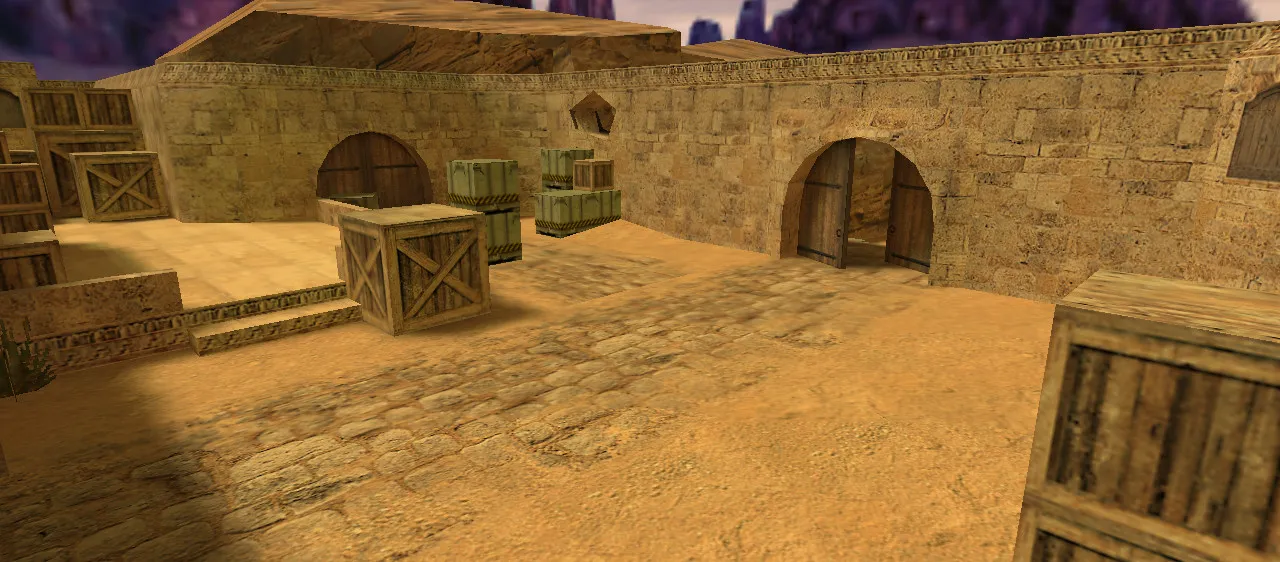 Скачать de_dust2_dawn для CS 1.6: тактика, точки, оптимизация и запуск карты - Скриншот