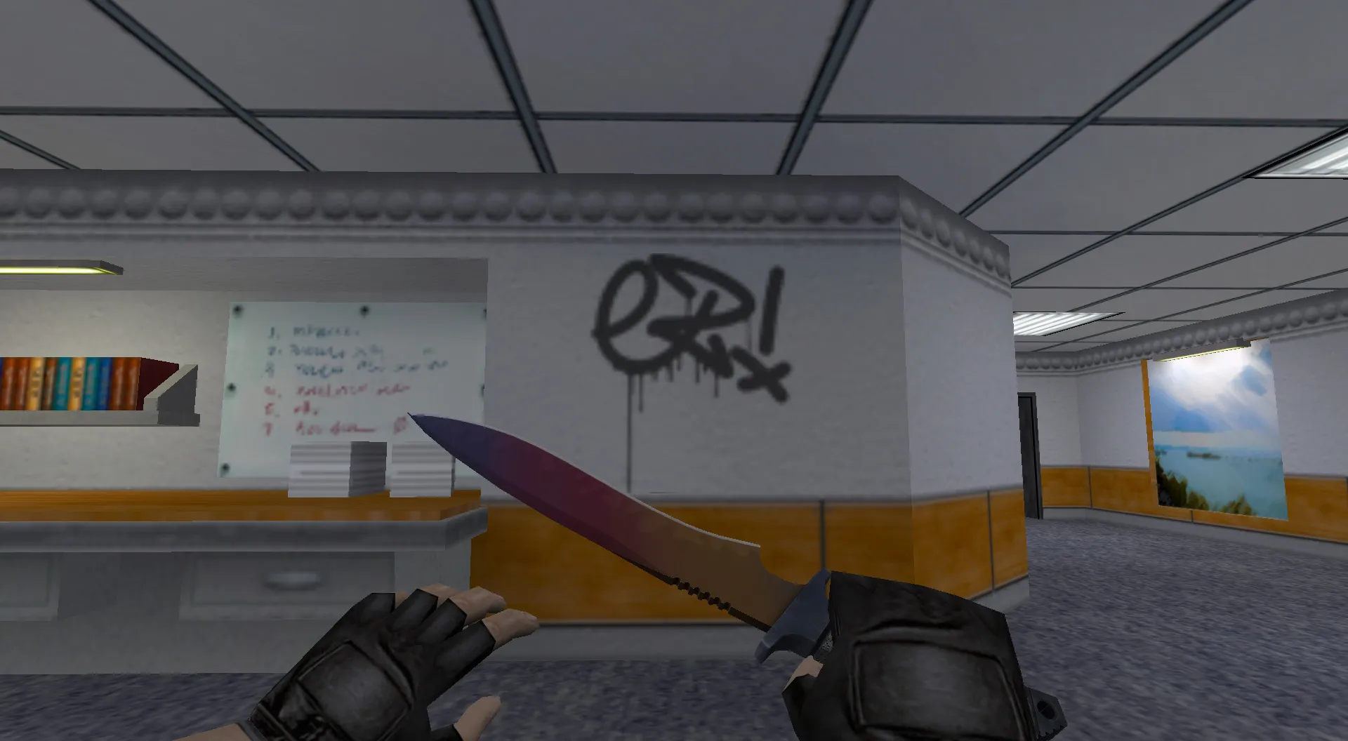 Скачать Граффити «Курочка» для CS 1.6 - Уникальный стиль из CS:GO - Скриншот