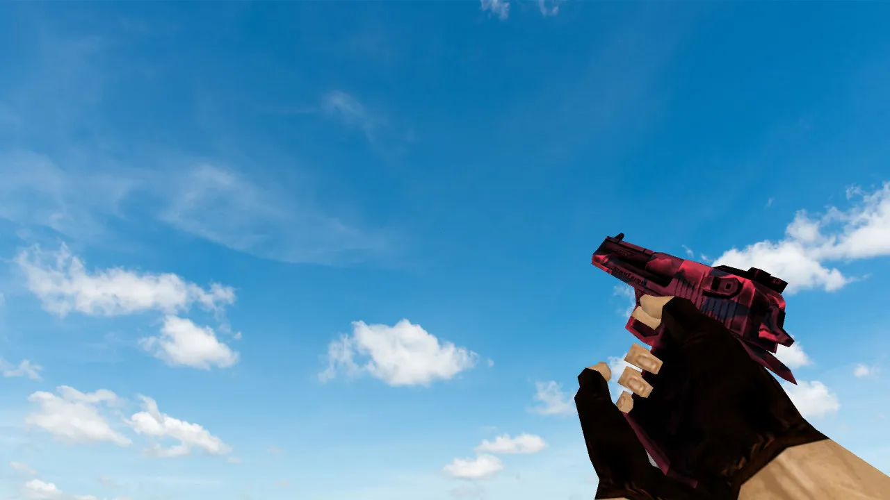 Скачать Модель «Default Deagle Red Camo» для CS 1.6 - Качественные текстуры и анимация - Скриншот
