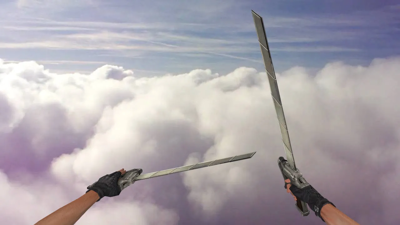 Скачать Модель «Snap Blade» для CS 1.6: нож v_ и p_ модели, анимация осмотра, звуки и качество текстур - Скриншот