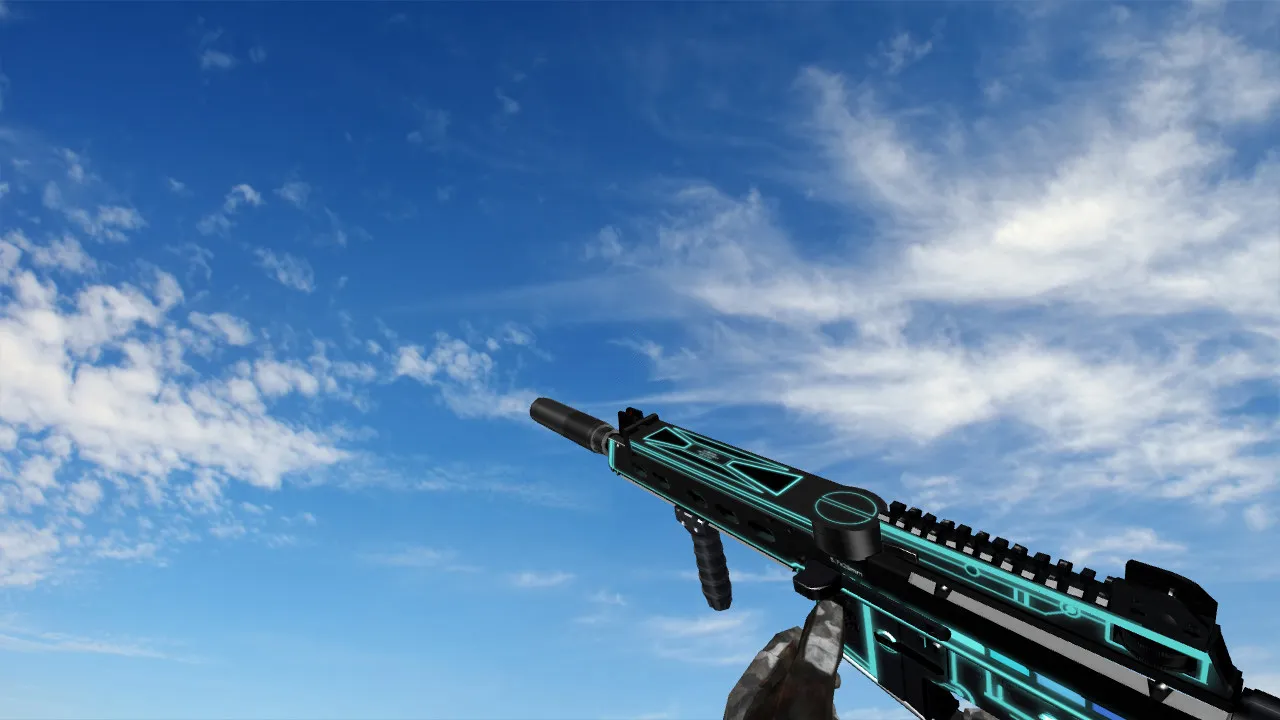 Скачать Модель «TRON AR57» для CS 1.6 - Качественная замена P90 - Скриншот