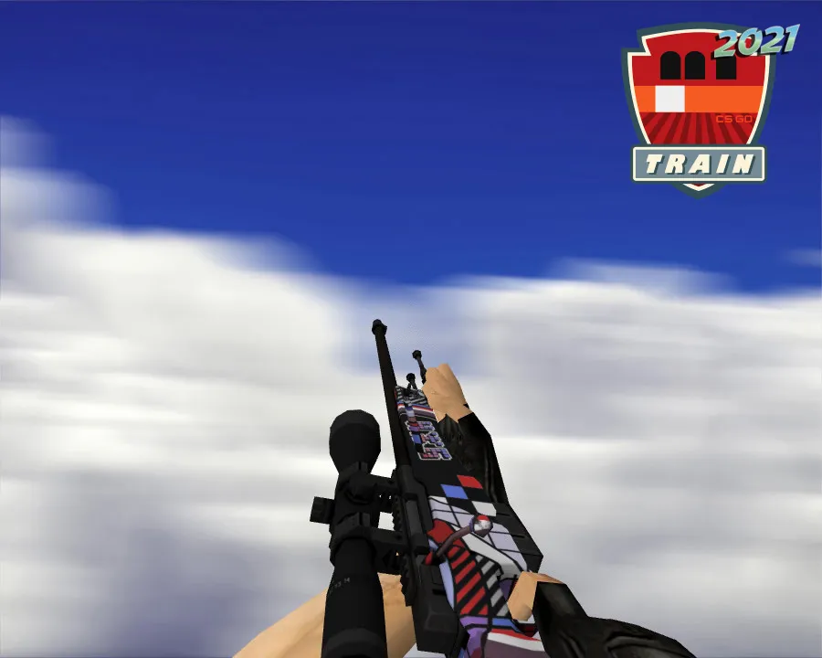 Скачать AWP | Поп-AWP (POP AWP) для CS 1.6 - Уникальный скин для снайперки - Скриншот