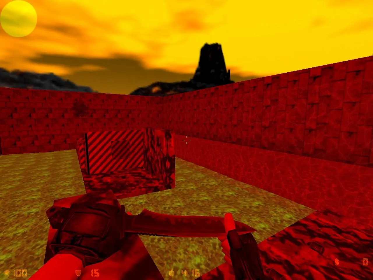 deathrun_enfer для CS 1.6: карта Deathrun, баланс сторон, точки, .nav, оптимизация и запуск без проблем — скриншот 1