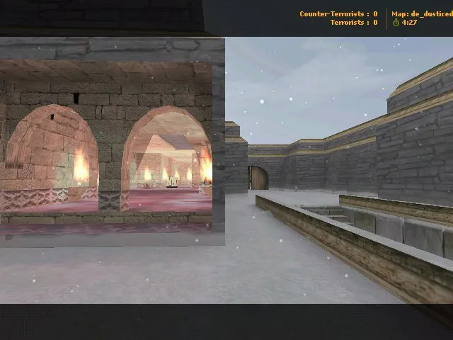 Скачать Карта de_dusticed для CS 1.6: тактика за Т и КТ, точки, .nav для ботов и оптимизация - Скриншот