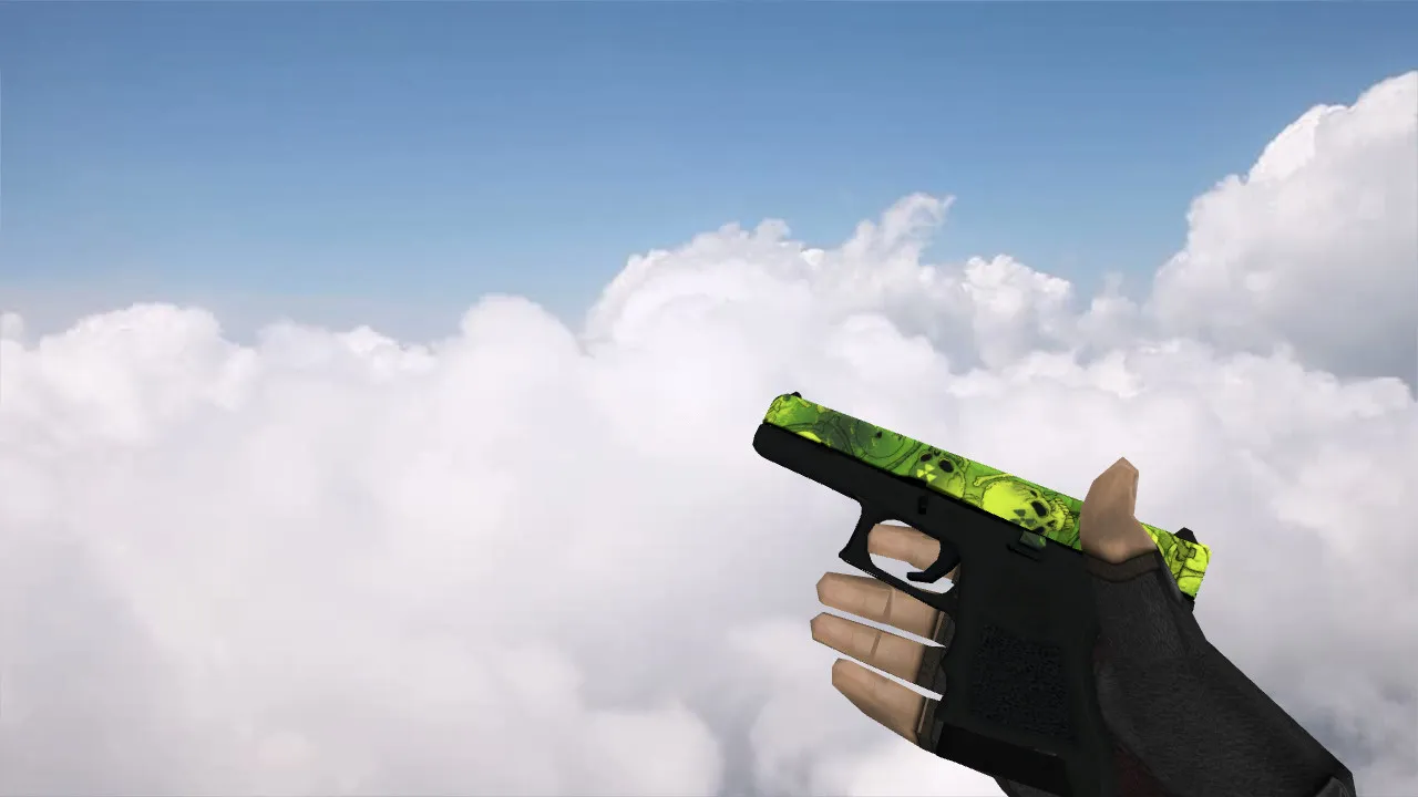 Скачать Модель «Glock Ядерный сад» для CS 1.6 - качественные текстуры и звук - Скриншот