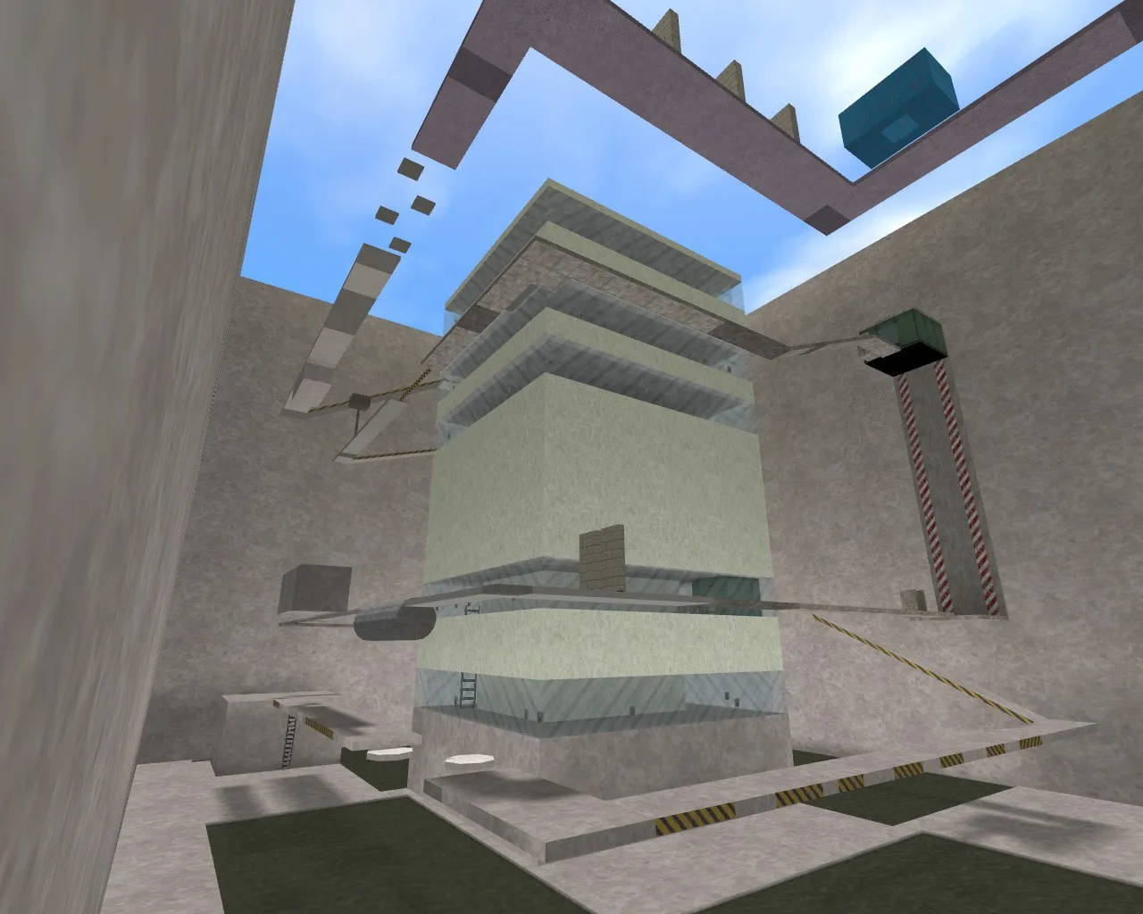 Скачать deathrun_waterlevel_final для CS 1.6: карта deathrun, точки, маршруты, .nav и оптимизация - Скриншот