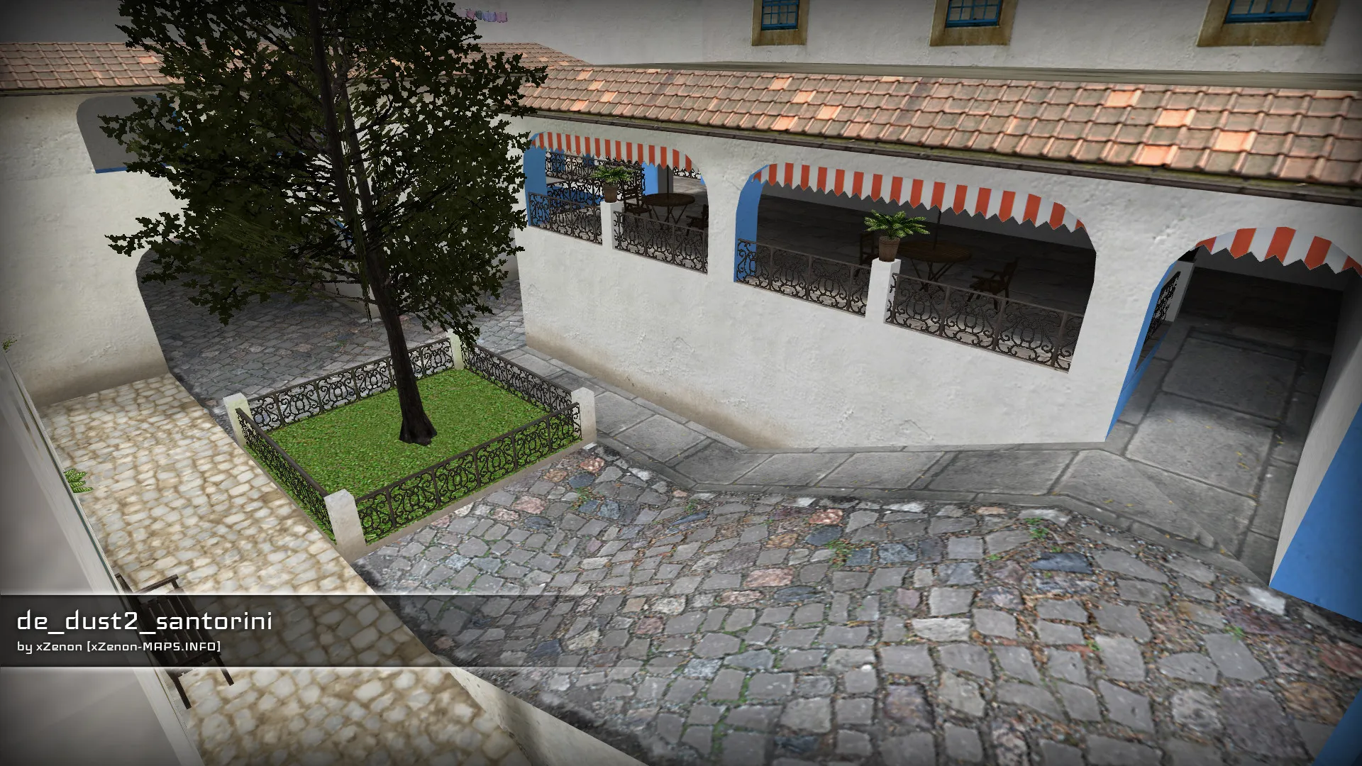 de_dust2_santorini_b2 — DE карта для CS 1.6: точки, маршруты, .nav и оптимизация wpoly/epoly — скриншот 6