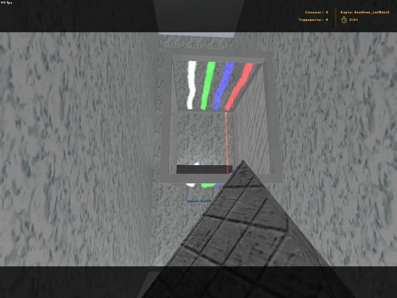 deathrun_surfblock для CS 1.6: карта deathrun с блоками, прыжками и бот-навом для практики — скриншот 3