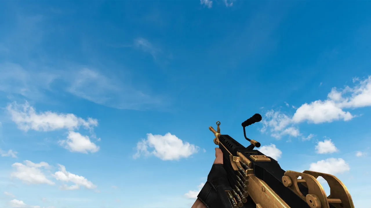 Пак моделей оружия Golden Weapon Pack для CS 1.6: v_, p_, w_ модели, звуки, анимация осмотра и настройки качества текстур — скриншот 15