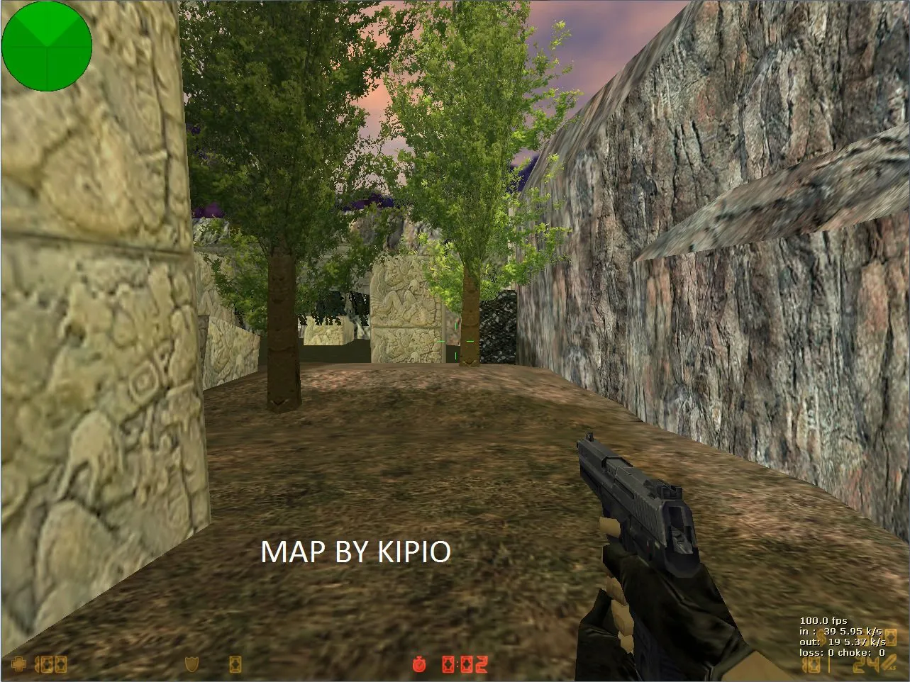 Скачать de_aztecka для CS 1.6: точки, роты, .nav и оптимизация карты - Скриншот