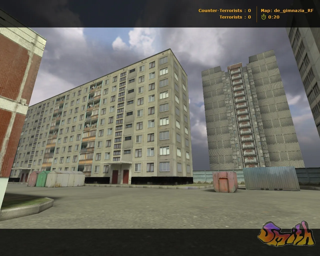 Скачать de_gimnazia_rf — карта для CS 1.6: точки, раунды, баланс сторон и оптимизация под FPS - Скриншот