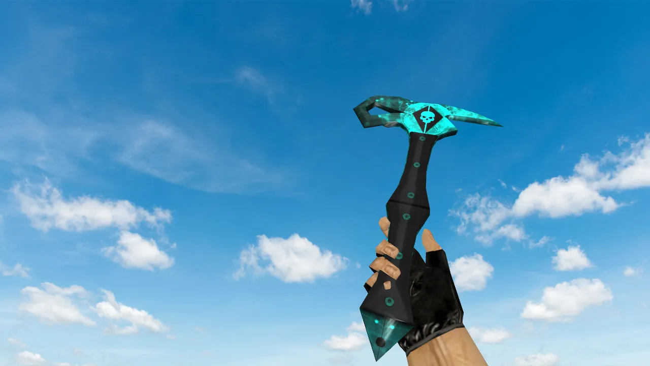 Скачать Модель «Blackhawk Axe» для CS 1.6: v_, p_, w_ нож, звуки, анимация осмотра и качество текстур - Скриншот
