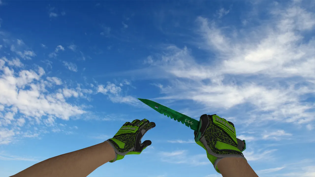 Пак моделей Specialist Gloves Emerald Web Pack для CS 1.6: v_/p_/w_ модели, звуки, анимация осмотра и качество текстур — скриншот 14
