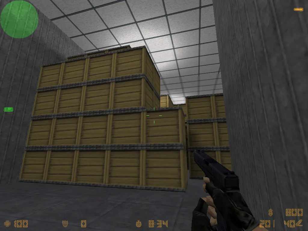 Скачать de_crates для CS 1.6: тактика за CT и T, точки, .nav для ботов и оптимизация карты - Скриншот