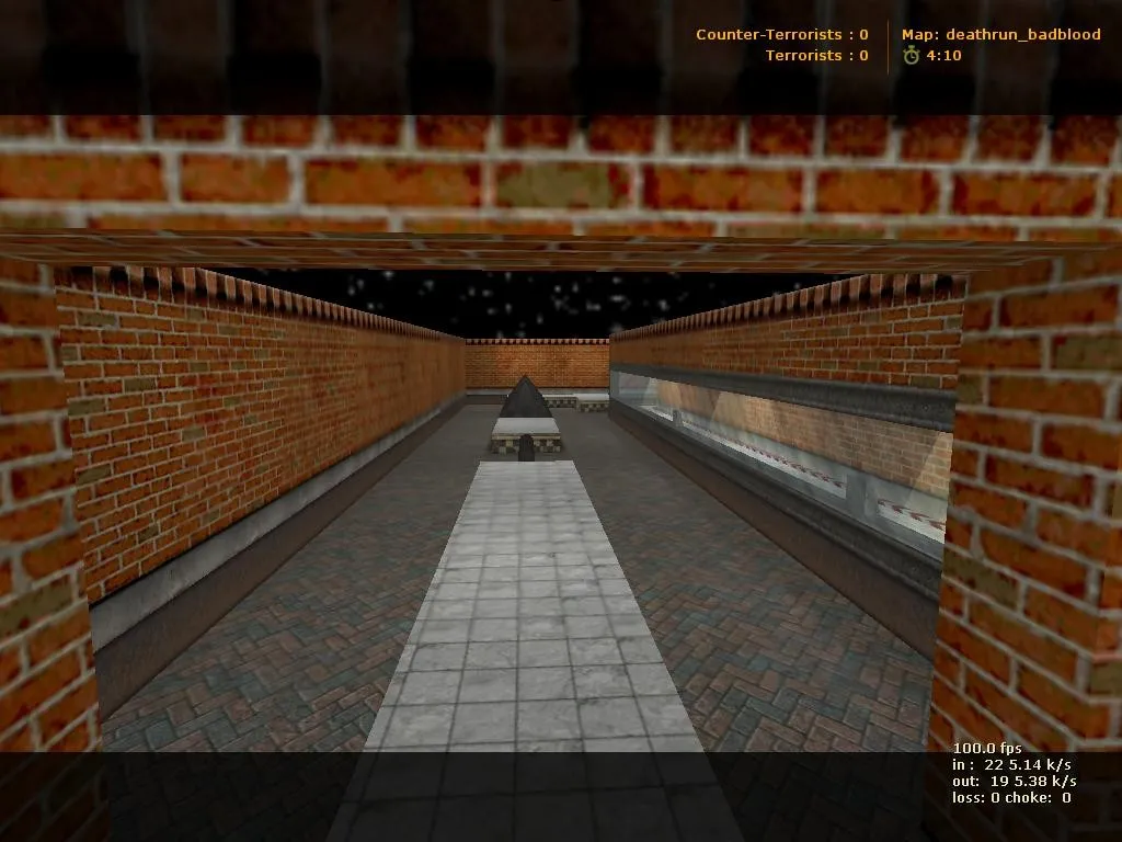 Скачать deathrun_badblood для CS 1.6: тактика за Т и КТ, точки, .nav и оптимизация карты - Скриншот
