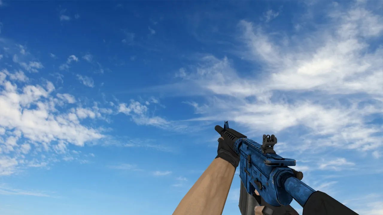 Скачать Модель M4A1 «Ржавый кобальт» v_ / p_ / w_ для CS 1.6: звуки, анимация осмотра, качество текстур - Скриншот