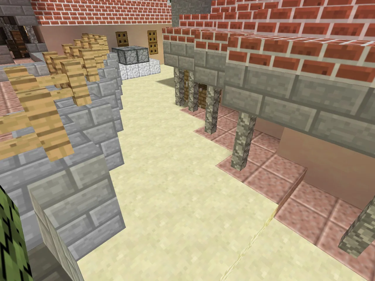 Карта de_inferno_minecraft для CS 1.6 - Тактические возможности и оптимизация — скриншот 11