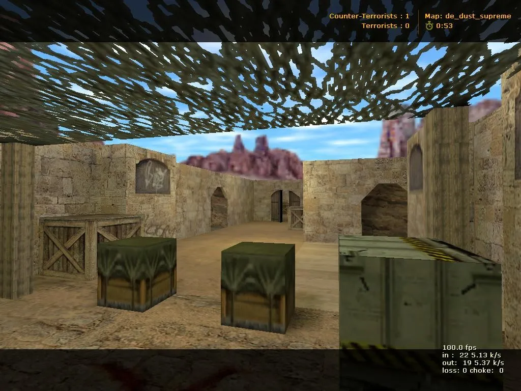 Скачать de_dust_supreme для CS 1.6: точки, баланс сторон и запуск без проблем - Скриншот