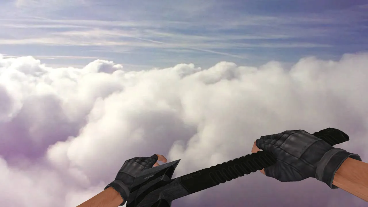 Модель ножа «Commando Hatchet» v_ для CS 1.6: звуки, анимация осмотра, качество текстур — скриншот 1