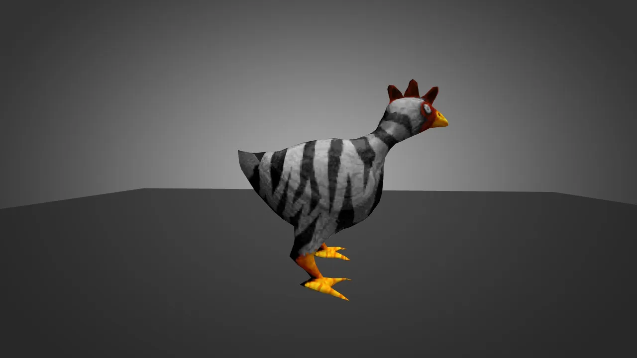 Скачать Модель «Zebra Chicken» для CS 1.6 - Уникальный скин для вашей игры - Скриншот