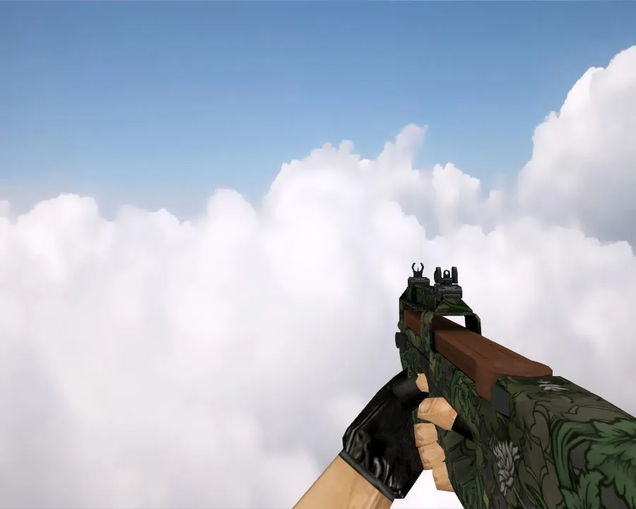 Скачать P90 | Буйная растительность для CS 1.6 - Модель оружия - Скриншот