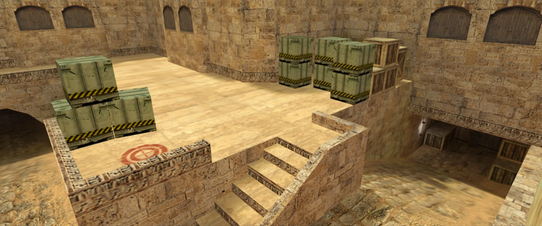 Скачать Карта de_dust2_cukur для CS 1.6: тактика за теров и кт, точки контроля, .nav и оптимизация - Скриншот