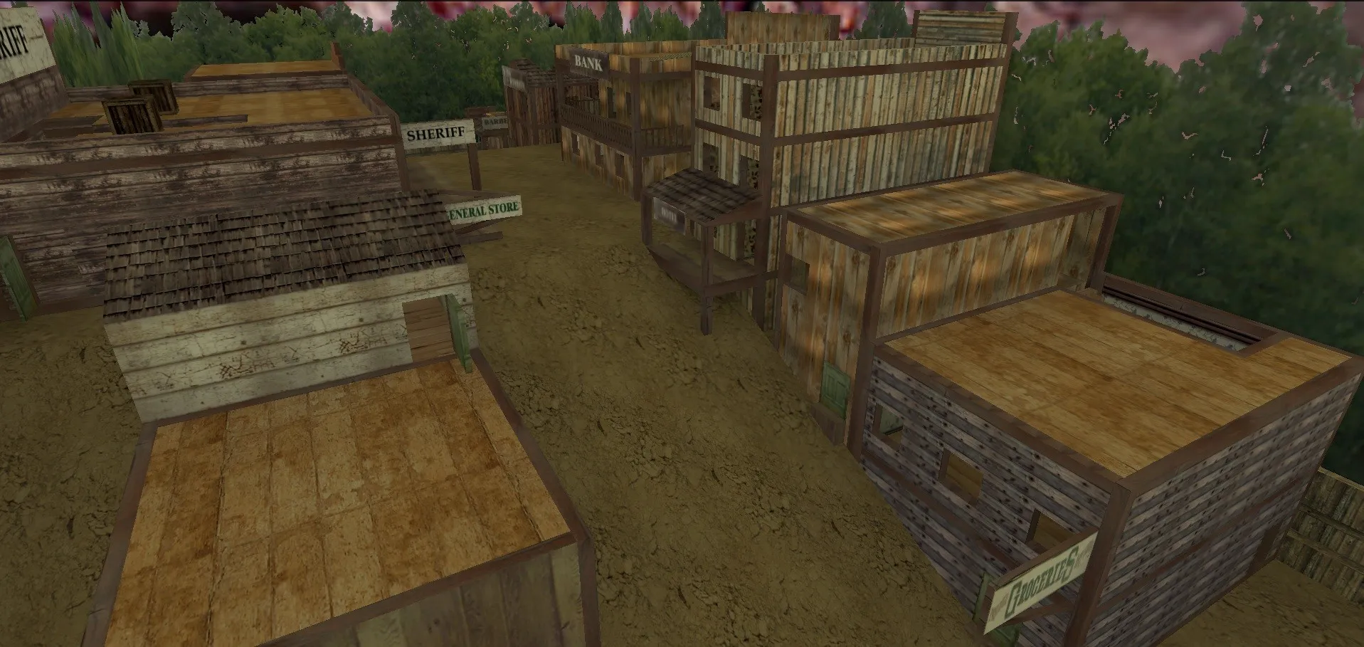 Скачать Карта de_western_beta для CS 1.6: тактика и особенности - Скриншот