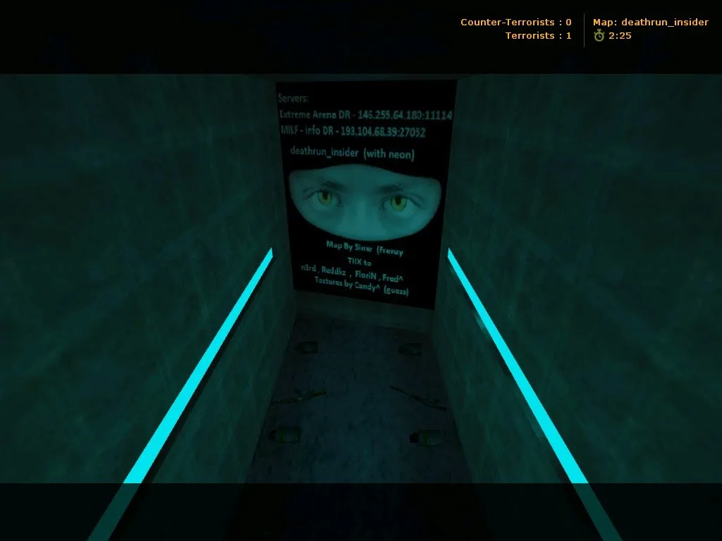 deathrun_insider карта для CS 1.6: ловушки, раунды, точки, .nav и оптимизация для стабильной игры — скриншот 8