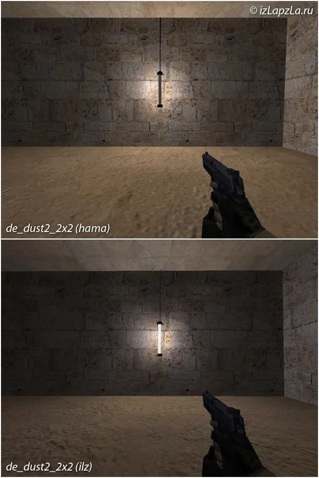 de_dust2_2x2_ilz — DE карта для CS 1.6: баланс сторон, точки, спавны и нав для ботов — скриншот 7