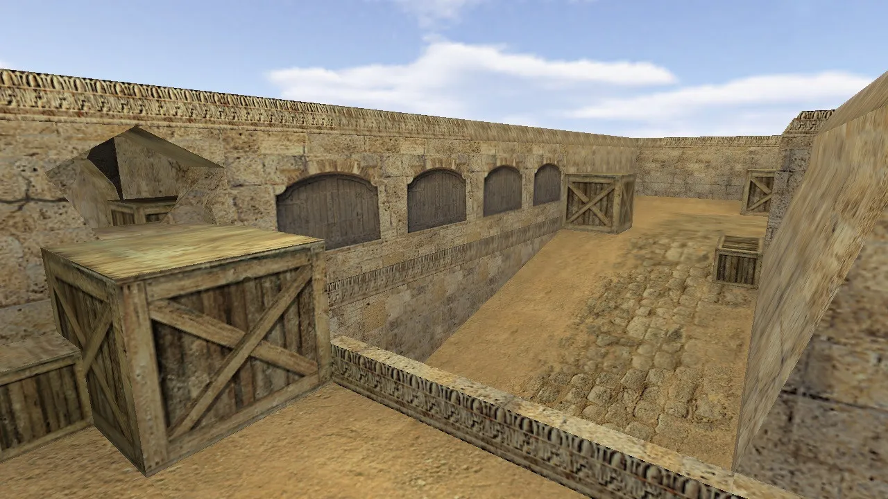 de_dust2020 — карта для CS 1.6: баланс сторон, точки под клатчи, оптимизация wpoly/epoly — скриншот 9