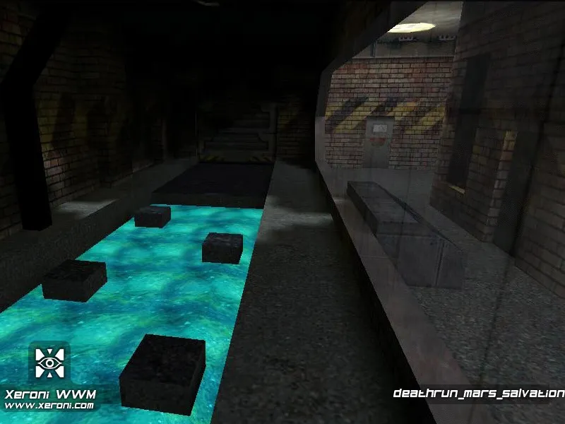 Скачать deathrun_mars_salvation для CS 1.6: карта deathrun, точки за стороны, .nav для ботов и оптимизация - Скриншот