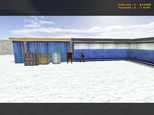 Скачать Карта sn_snowy для CS 1.6: Зимняя битва на заснеженных просторах - Скриншот