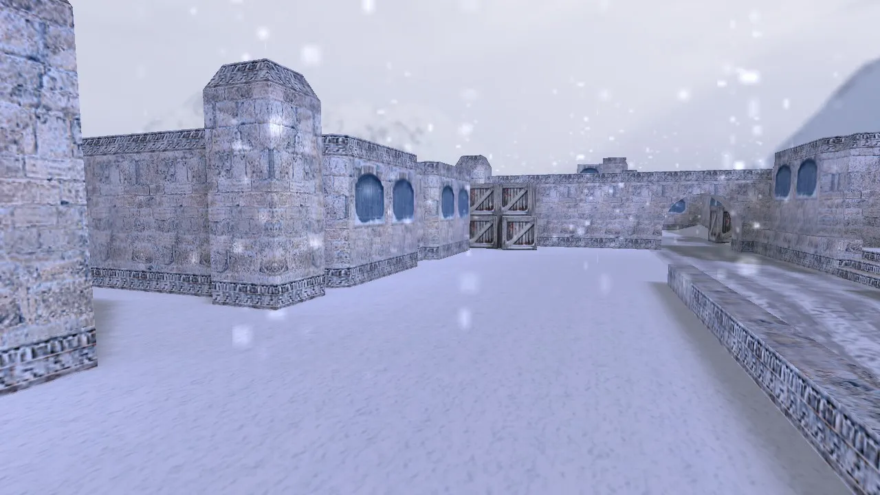 Скачать Карта de_winterdust для CS 1.6 - Тактический геймплей и баланс - Скриншот