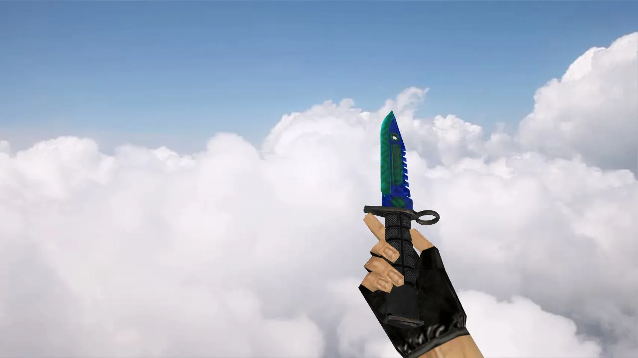 Скачать Модель «M9 Bayonet Reptilleupted» для CS 1.6: нож v_ w_ p_ модели, анимации и звуки - Скриншот