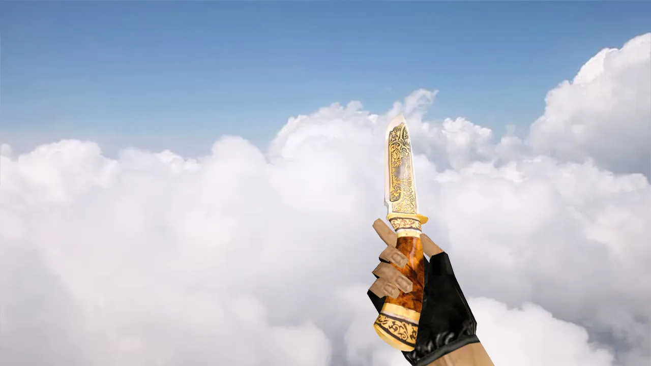 Скачать Модель ножа «Valor Blade» для CS 1.6: v_ и p_ модели, анимация осмотра, звук и текстуры - Скриншот