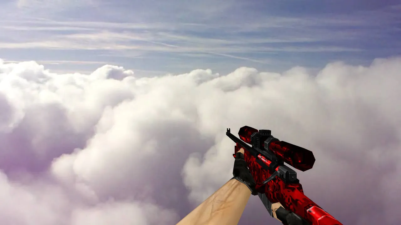 Скачать Модель Default AWP Bloody Camo для CS 1.6 - Оружие с уникальным дизайном - Скриншот