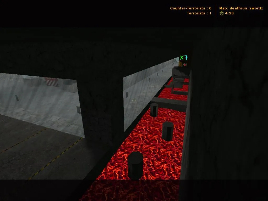 Скачать deathrun_swordz для CS 1.6: точки, тайминги и подсказки по прохождению - Скриншот