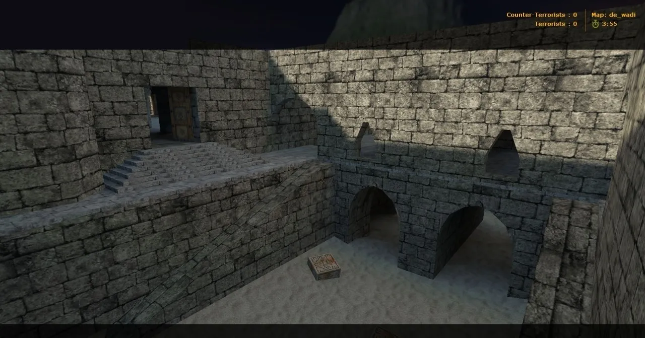 Карта de_wadi для CS 1.6 - Тактические возможности и особенности — скриншот 8
