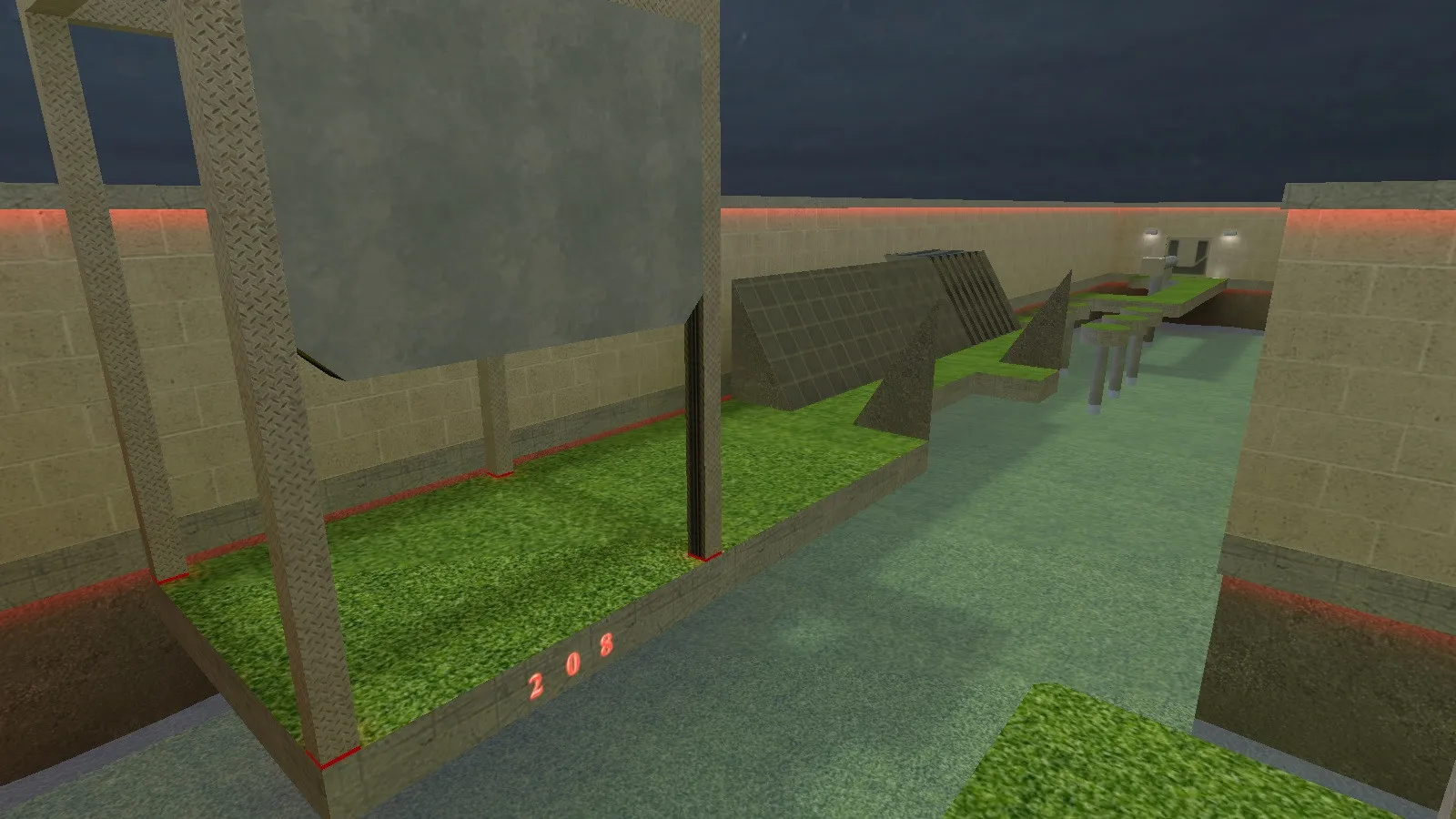 Скачать deathrun_friday3_rmk для CS 1.6: карта deathrun, точки, маршруты, .nav и оптимизация wpoly/epoly - Скриншот