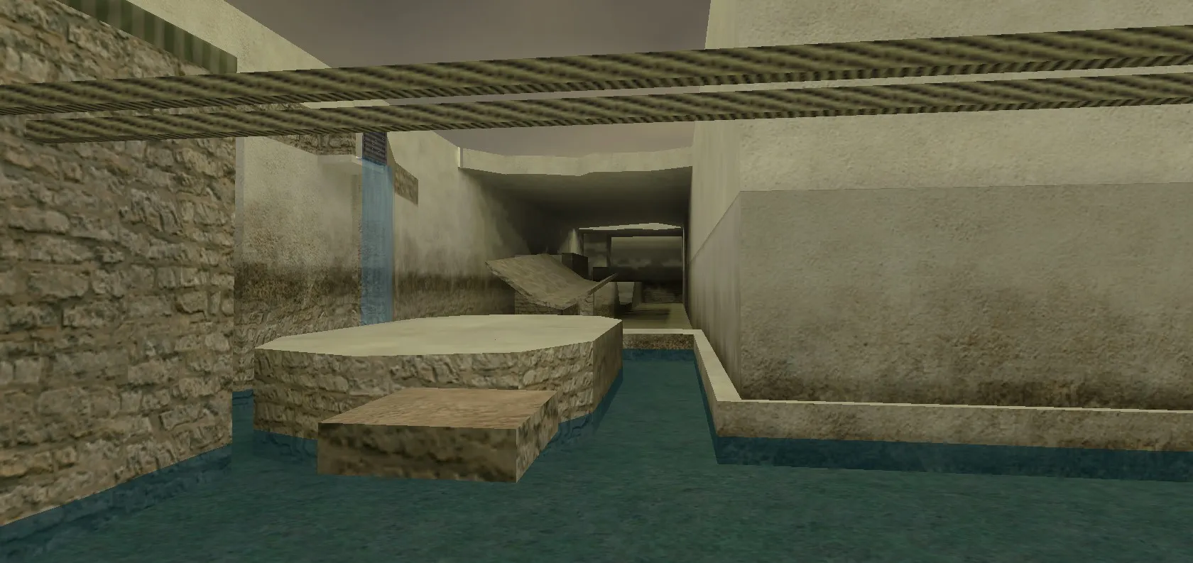 Скачать deathrun_unreal_tuscan — deathrun карта для CS 1.6: тактика точек, боты (.nav), оптимизация - Скриншот