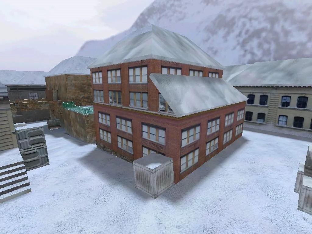 Скачать Карта de_inferno_winter для CS 1.6 - Зимняя версия классики - Скриншот