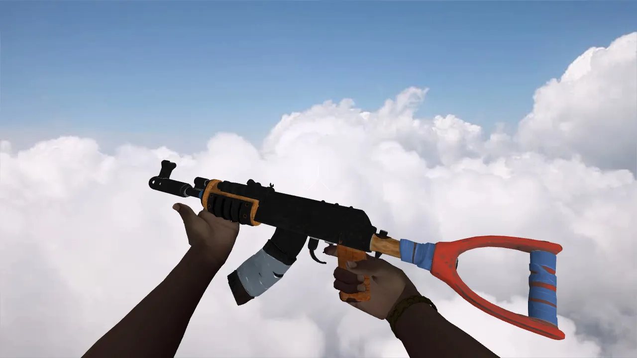 Скачать Модель «AK-47 RUST» для CS 1.6: v_ и p_ модели, звуки, анимация осмотра и качество текстур - Скриншот