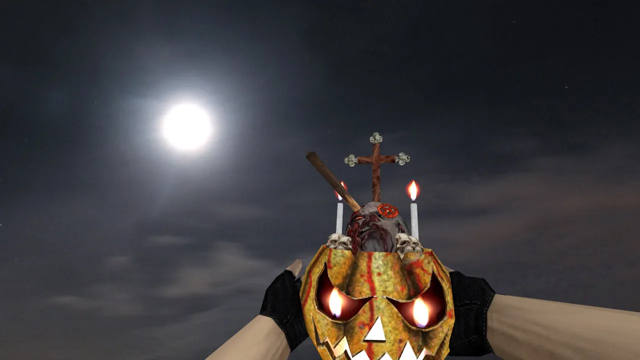 Скачать Модель «Halloween Banquets» для CS 1.6: гранаты v_ p_ w_ с анимацией осмотра и звуками - Скриншот